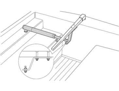 Raymarine 3" Tiller Bracket - D011