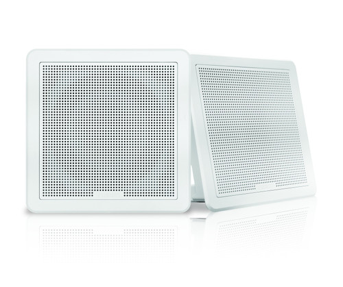 Fusion FM-F65SW 6"  White Square Flush Mount Speakers - 010-02299-10