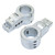 PTM Edge Board Rack Mounts - 2.5" Pipe Clamp - Silver - P13198-2500TEBCL