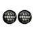 HEISE 7" LED Light w/Black Face & Partial Halo - 21 LED - JP-704B