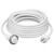 Hubbell 30a 25 Foot White Shore Cord - HBL61CM03W