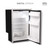 Vitrifrigo C85IJD3-EO-F  3.2 cu. ft. Refrigerator w/freezer compartment, Grey, internal unit, Adjustable  flange, CHROMELOCK-DG, RIGHT HINGE, DC ONLY, 12/24V, UL