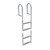 Dock Edge Welded Aluminum Fixed 4 Step Ladder