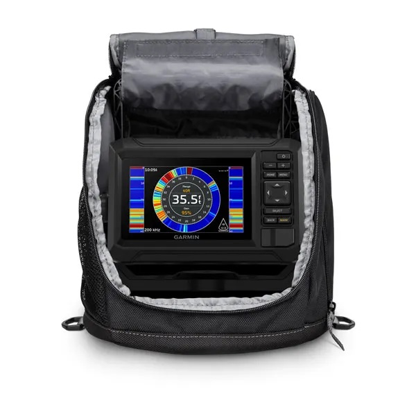 GARMIN Garmin ECHOMAP UHD2 53cv Ice Fishing Bundle with Built in  LakeVu g3, Includes ECHOMAP UHD2 53cv and Dual Beam-IF transducer 