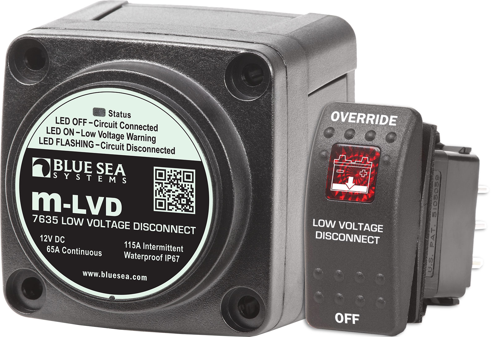 Blue Sea M-LVD Low Voltage Disconnect 12vdc 7635-BSS