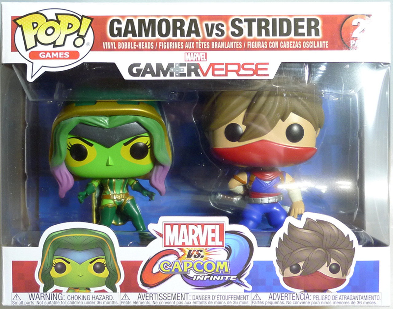 Pop Games Marvel vs. Capcom Gamora vs Strider 2 pack figure Funko