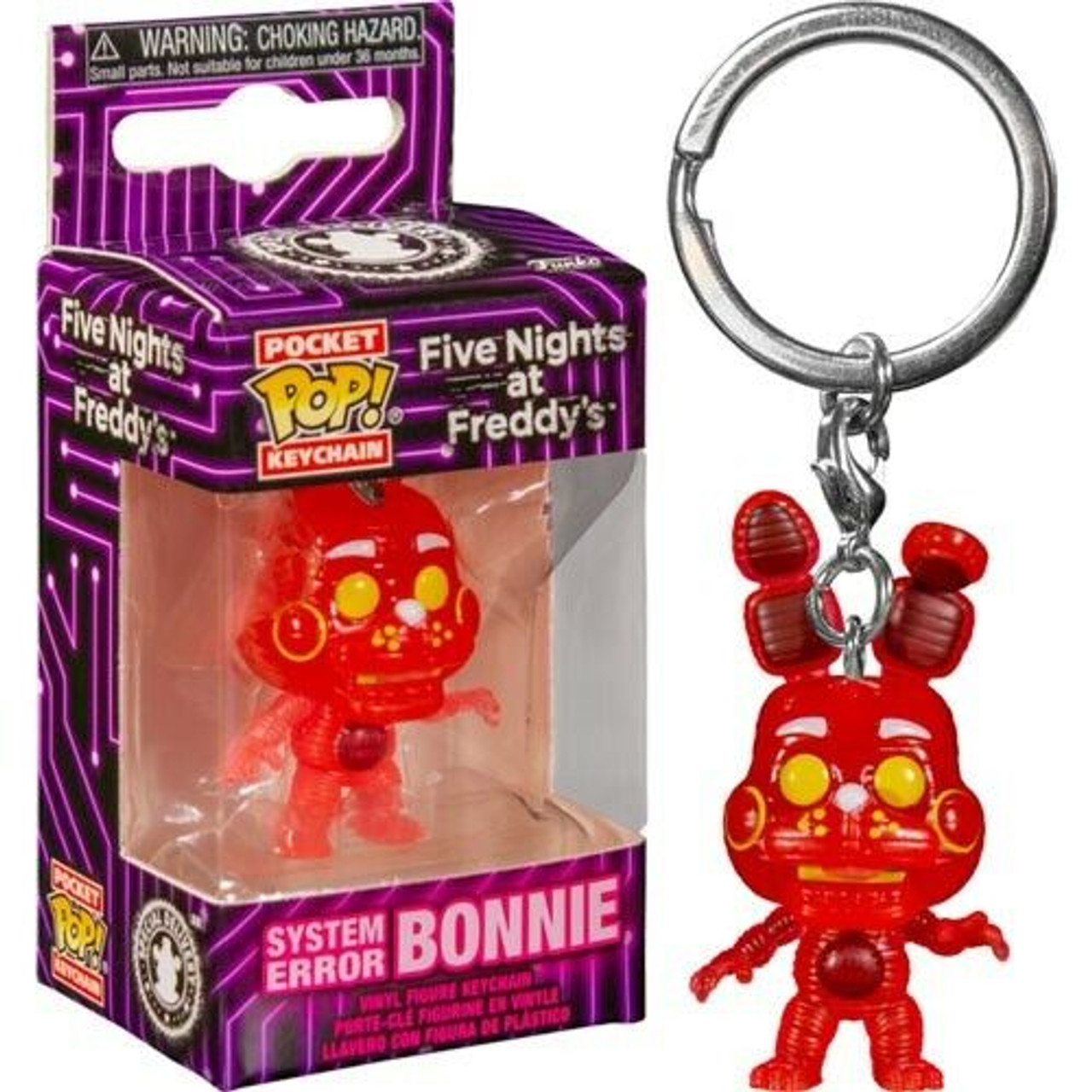 FNAF Pop Pocket Keychain System Error Bonnie Funko 96954 - Toysheik