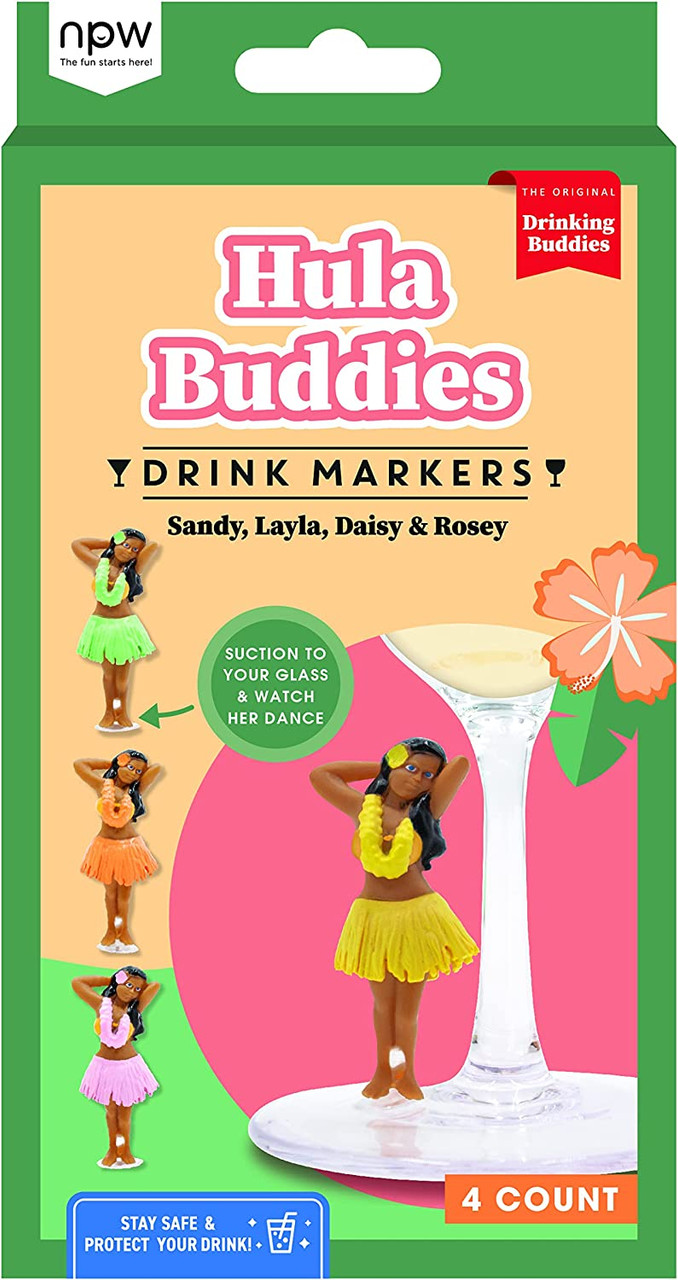 NPW Drinking Buddies Hula Buddies 4 ct 72702 - Thumbnail 2