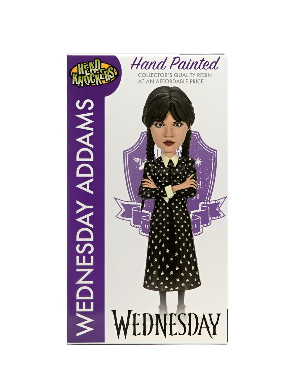 Head Knockers Hand Painted Wednesday Adams figure NECA 24179