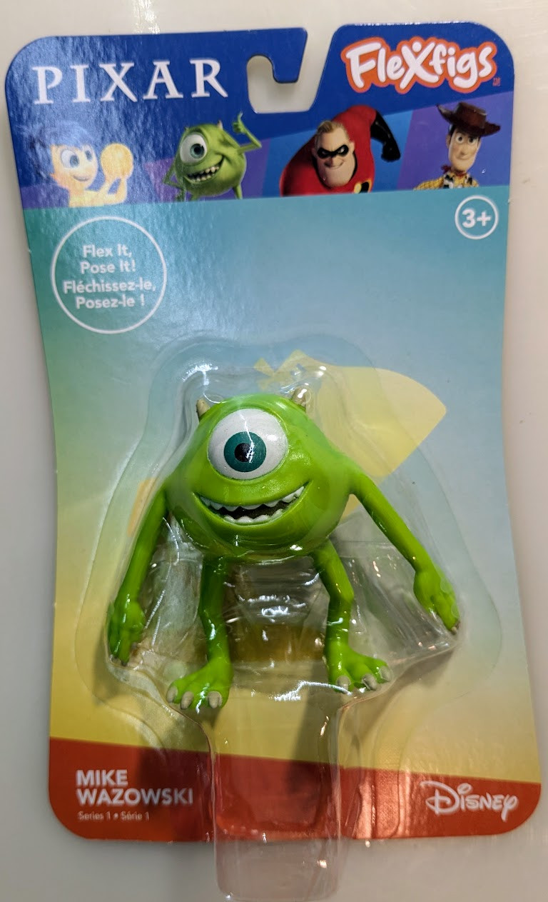 FleXfigs Pixar Mike Wazowski bendable toy figure NJ Croce 52730