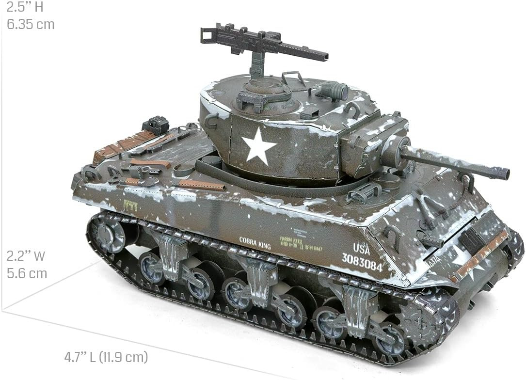 Metal Earth Premium Series M4 Sherman 3D Metal Model + Tweezer 20247 ...