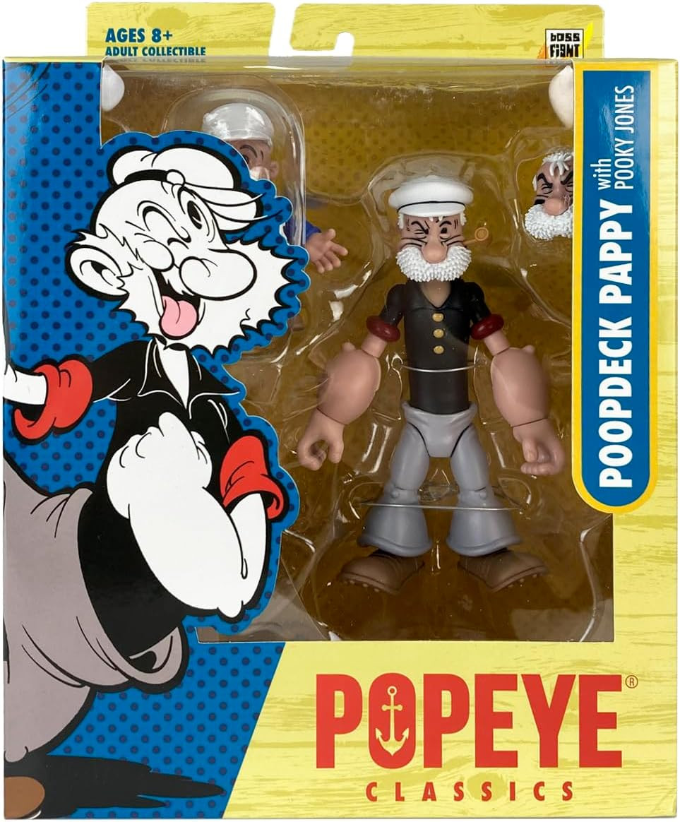 Popeye Classics Wave 2 Poopdeck Pappy Figure Boss Fight 23240