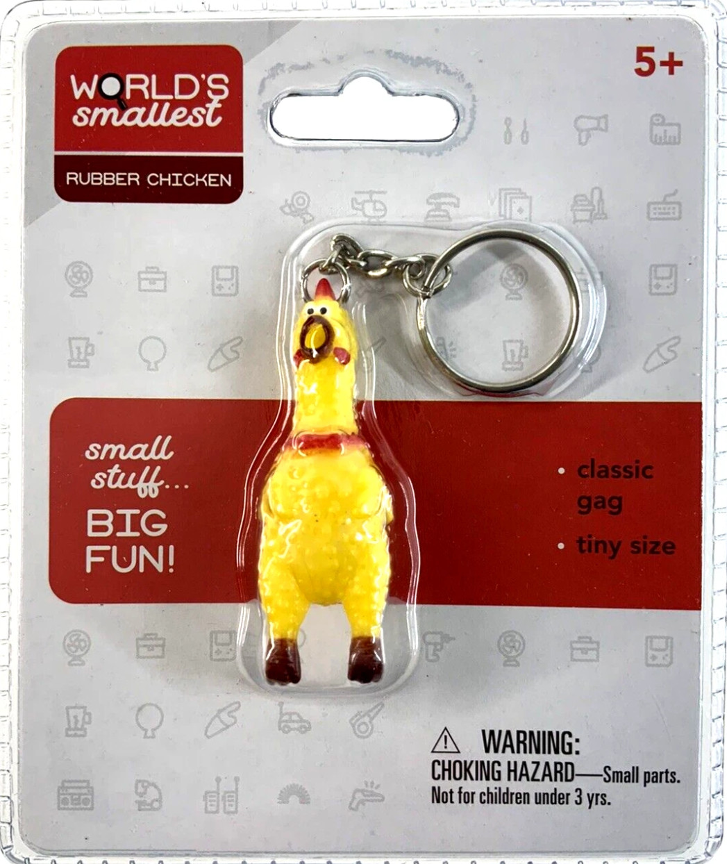 World's Smallest World's Smallest Rubber Chicken Novelty Toy Gift