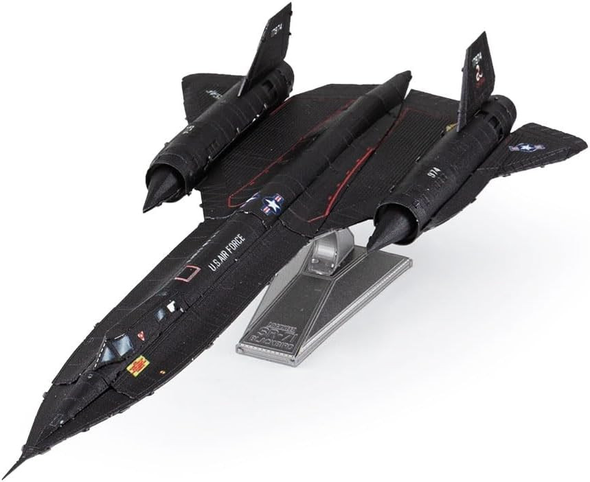 MODEL TECH THUNDER BIRD R/C スポーツモデル Metal Earth SR-71 Blackbird COLOR 3D Metal Model + Tweezer 00344