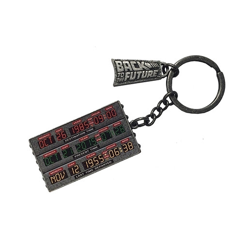 Back To The Future Time Control Machine Time Display Metal Keychain 83048