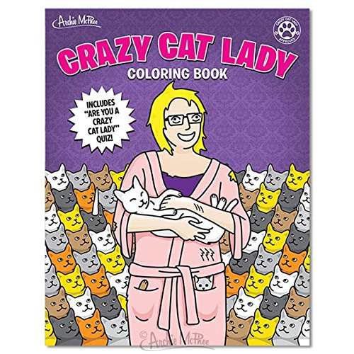 Crazy Cat Lady Coloring Book Accoutrements 25665