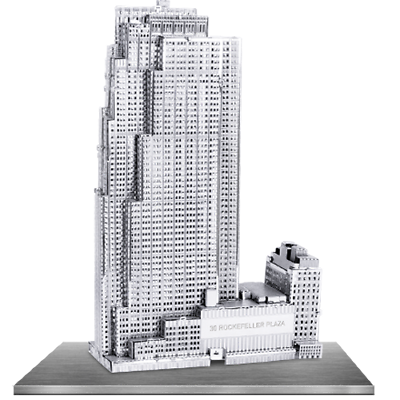 Metal Earth 30 Rockefeller Plaza 3D Metal  Model + Tweezer  010619