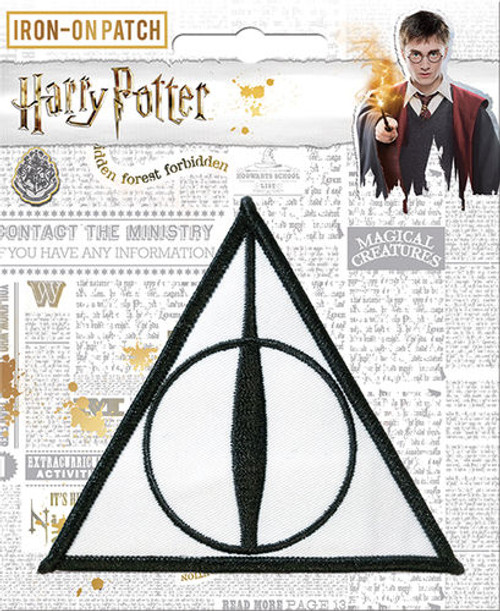 Harry Potter Deathly Hallows Iron-On Patch Ata Boy 10113