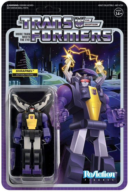 Transformers ReAction Shrapnel figure Super 7 06825