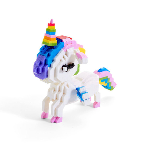 Unicorn Tiny Building Blocks in Storage Box (744 pcs) - Plastic 43997