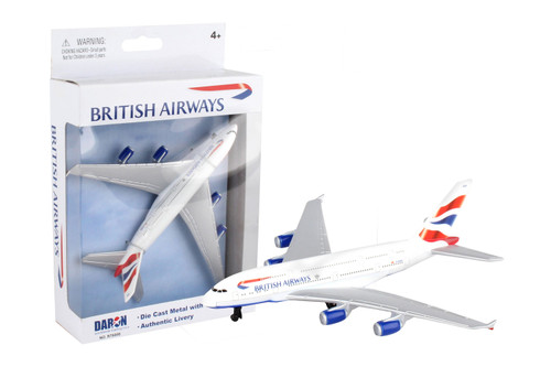 Daron British Airways A380 Plane Die Cast Metal Toy 06871