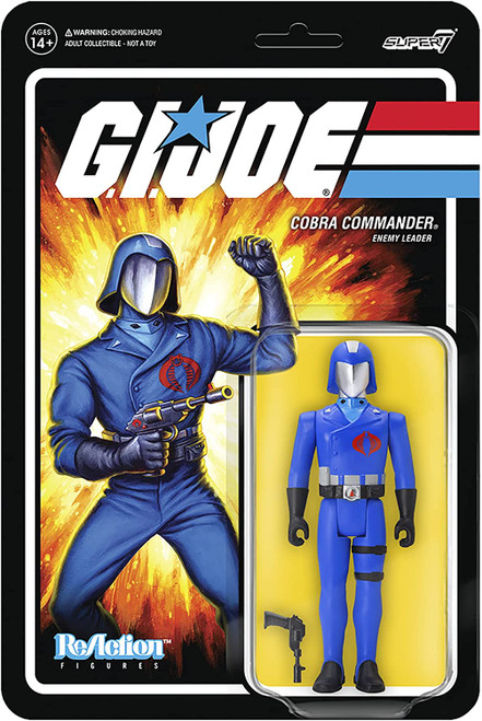 Reaction G.I. Joe Cobra Commander figure Super7 13656