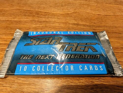 Sealed Star Trek The Next Generation Inaugural Edition Sealed Pack Impel 1992