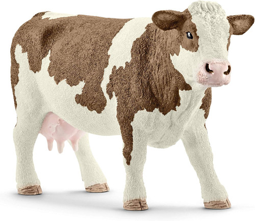 Farm World 13801 Simmental Cow toy figure Schleich 30822 Farm World 13801 Simmental Cow toy figure Schleich 30822