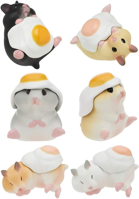 Kitan Club Hamster 'N Egg Plastic Toy figure (1 Random Blind Box) 03770