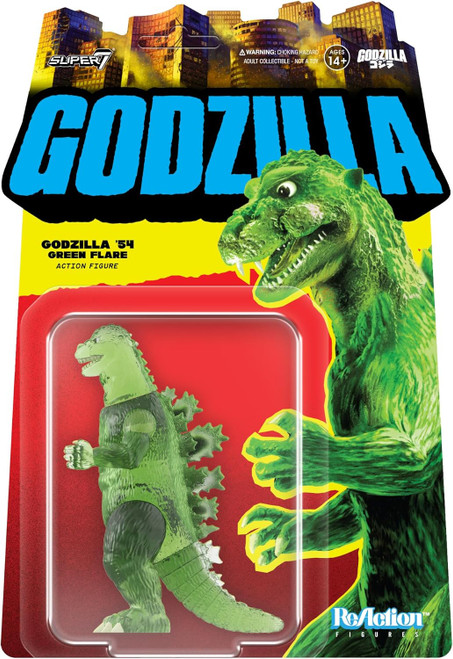 Reaction Toho Godzilla 54 Green Flare figure Super7 13959