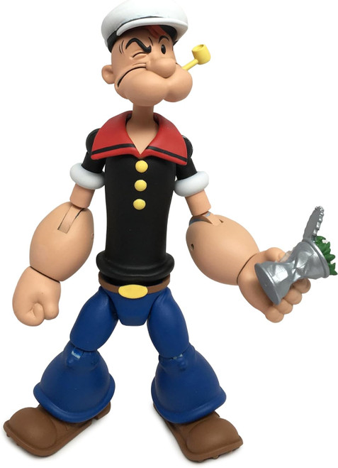Popeye Classics The Sailor Man Black Shirt Toy Figure Boss Fight 22915