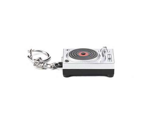Kikkerland KRL45 Turntable Light-Up LED Keychain 79090