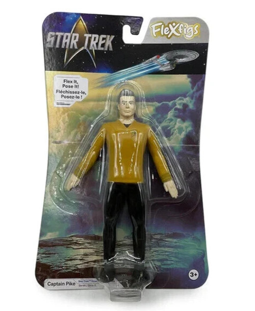 FleXfigs Star Trek Captain Pike bendable toy figure NJ Croce 50293