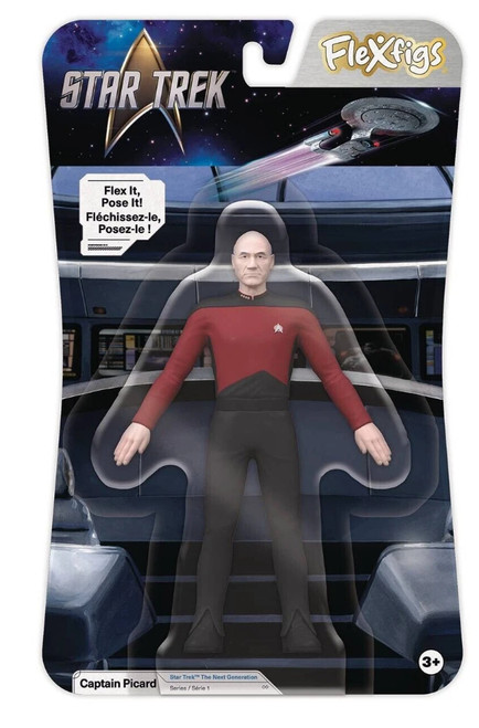 FleXfigs Star Trek Captain Picard bendable toy figure NJ Croce 50316