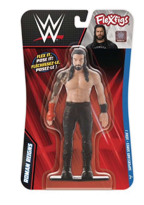 WWE Legends Flexfigs Roman Reigns bendable toy figure NJ Croce 52266