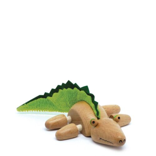 Anamalz Outback Crocodile Wooden Animal Toy 17431
