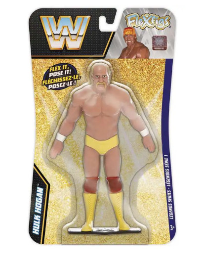 WWE Legends Flexfigs Hulk Hogan bendable toy figure NJ Croce 52341