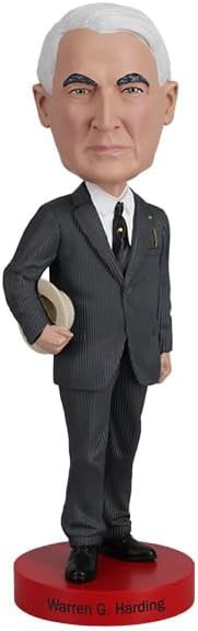 US Presidents Warren G. Harding 29th President figure Royal Bobbles 13956