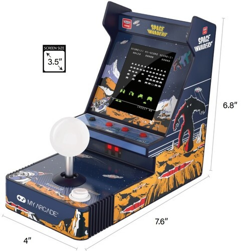 Space Invaders Joystick Player Portable Retro Arcade My Arcade 70077