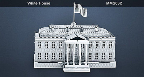 Metal Earth White House 3D Metal Model + Tweezer 010329