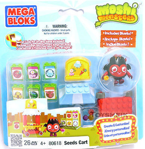 Moshi Monsters Megabloks Playset Seeds Cart 26 pieces 806184