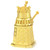 Metal Earth Doctor Who Gold Dalek 3D Metal Model + Tweezer 40012