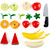 Hape Wooden Healthy Cutting Play Fruits with Play Knife 30817