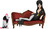 Toony Terrors Elvira on Couch figure NECA 60822