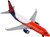 Single Plane Sun Country Airlines Die Cast Metal Toy Daron 28281