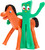 Gumby and Pokey 2 Pack 3 inch Bendable figurea NJ Croce 11021