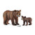 Wild Life 42473 Grizzly Bear Mother with Cub Toy Figure Playset Schleich 72369