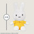 Miffy 8 inch Plush Toy White with Yellow dress Kids Preferred 41290