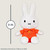 Miffy 8 inch Plush Toy White with Orange dress Kids Preferred 41306