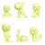 Smiski Blind Box Yoga Series Glow in the Dark (1 Random figure) 62458
